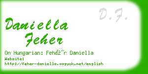 daniella feher business card